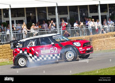 2011 Mini John Cooper Works WRC rally car with driver Kris Meeke at the ...