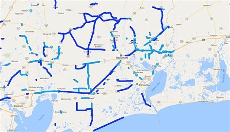 Texas Road Closures Flooding Map