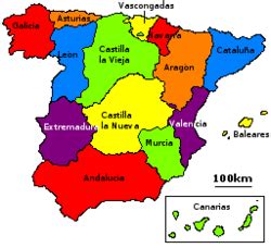 1833 territorial division of Spain - Wikipedia