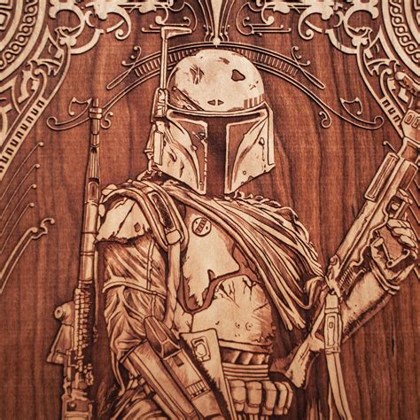 SpaceWolf, an Amirican wood worker, creates highly detailed laser ...