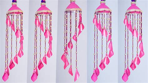 Empty Plastic bottle wind chime / DIY Woolen Jhumar/wind chimes with Best out of waste - YouTube