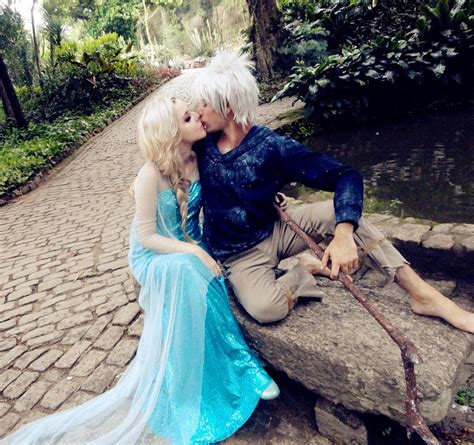 Elsa x Jack Frost by DeliriousLoudly on DeviantArt