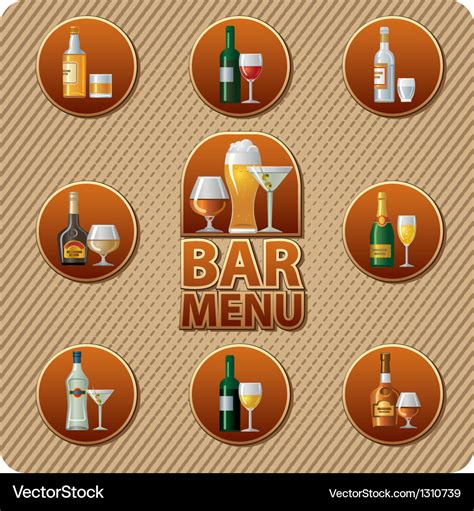 Bar menu icon Royalty Free Vector Image - VectorStock