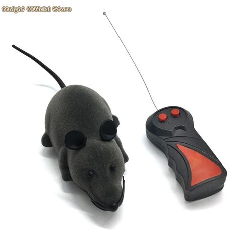 Wireless Plush Mouse Funny Pet Cat Remote Control Fake Simulation ...