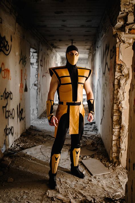 Scorpion Mortal Kombat Cosplay Costume from MK 3 Ultimate | Etsy