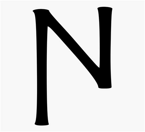 Nu Greek Letter , Free Transparent Clipart - ClipartKey