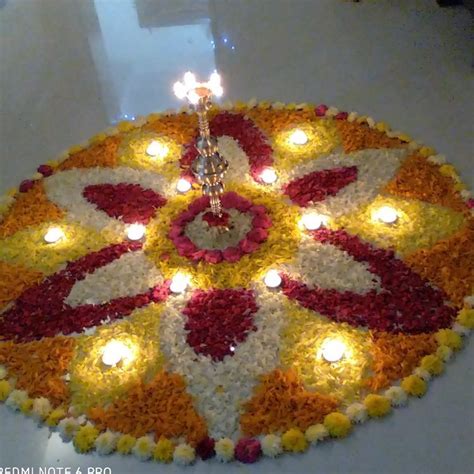 Diwali Flower Rangoli