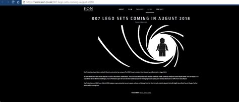 Eon Productions announces LEGO James Bond coming in 2018 [April Fools!]