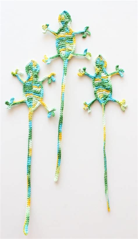 Bookmark Animal Bookmark Crochet Chameleon Bookmark Fabric - Etsy