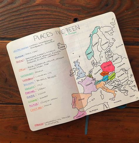 How To Make Maps in Your Bullet Journal | Bullet journal travel, Travel bullet journal, Travel ...