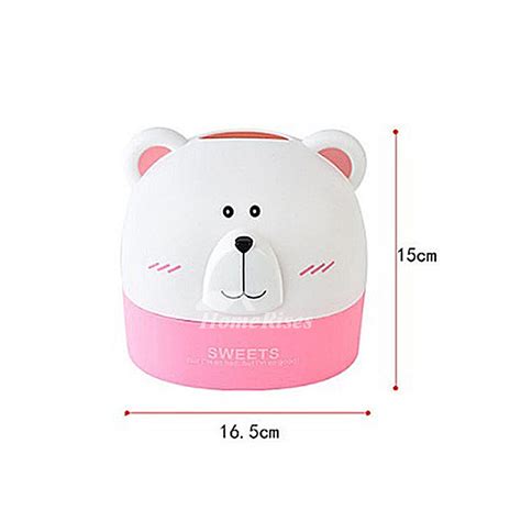 Funny Bear/Rabbit Plastic Unique Tissue Box Cover Decorative Crafts