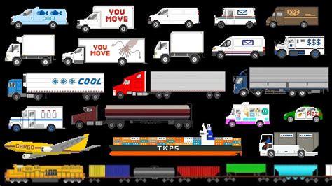 Delivery Vehicles - (@TheKidsPictureShow) - YouTube