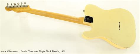 Fender Telecaster Maple Neck Blonde, 1966 | www.12fret.com