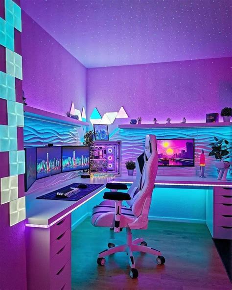 Best Gaming Setup, Gamer Setup, Gaming Room Setup, Gaming Chair, Pc Setup, Video Game Room Decor ...