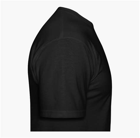 Plain Black T Shirt Side View , Png Download - Sweatshirt, Transparent Png - kindpng