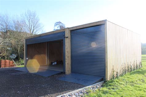 Shipping container garage extra width - Container Conversions