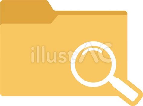 Free Vectors | Illustration of an orange folder and a magnifying glass