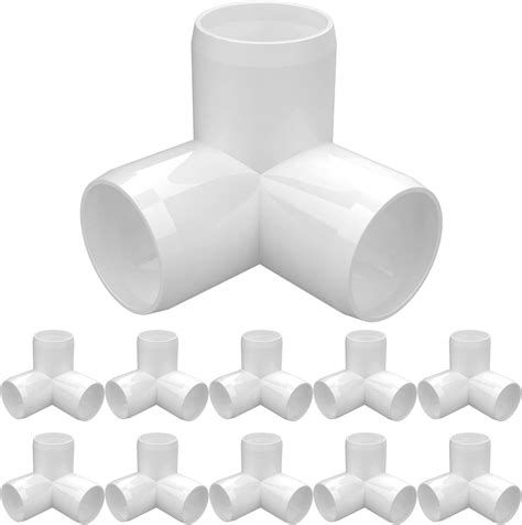 Buy letsFix 3-Way 1 inch PVC Fitting, PVC Elbow PVC Pipe Connectors - Furniture Grade for DIY ...