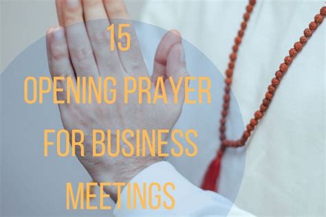 15 Powerful Opening Prayer For Business Meetings – Bible Verses of the day