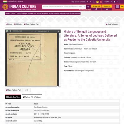 History of Bengali Language and Literature: A Series of Lectures Delivered as Reader to the ...