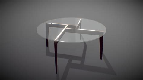 Round glass table - Download Free 3D model by Simple_man ...
