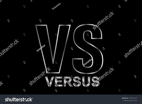 Color Line Versus Logo Vs Letters Stock Vector (Royalty Free ...