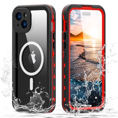 ELEHOLD Waterproof Case for iPhone 15 Plus,Built-in Screen Protector ...