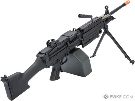 A&K / Cybergun FN Licensed "Middleweight" M249 MINIMI SAW Machine Gun (Model: MK II / Black ...
