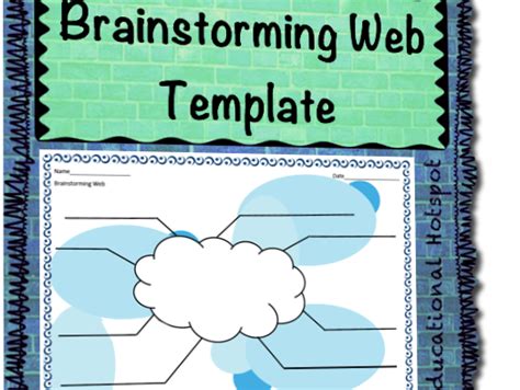 Brainstorming Graphic Organizer Template (Differentiated) | Teaching Resources