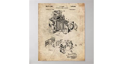 Vintage Camera Patent Poster | Zazzle