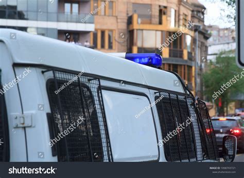 Armored Police Car On Buildings Background Stock Photo 1098703721 ...