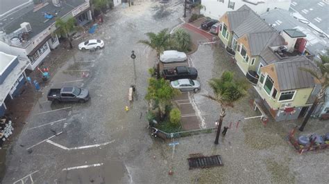 Capitola Flooding: Drone video shows damage caused by high surf - YouTube