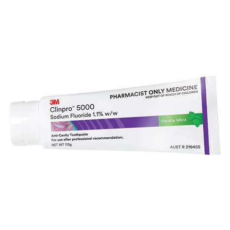 3M Solventum Clinpro 5000 Anti-Cavity Toothpaste Vanilla Mint 113gm Tube