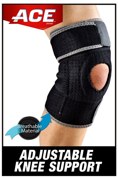 ACE Brand Adjustable Compression Knee Support, Right or Left Knee - Walmart.com