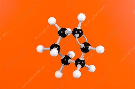 Model of cyclohexene molecule - Stock Image - C028/8152 - Science Photo ...