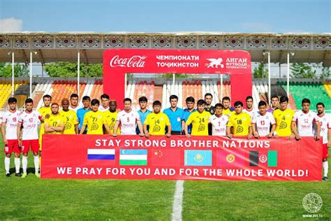 Football players of Tajikistan support neighbors fighting COVID-19 ...