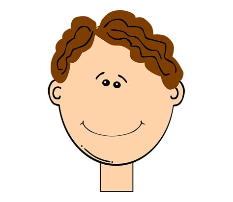 Boy Curly Hair Clipart | Transparent PNG Download #685652 - Vippng