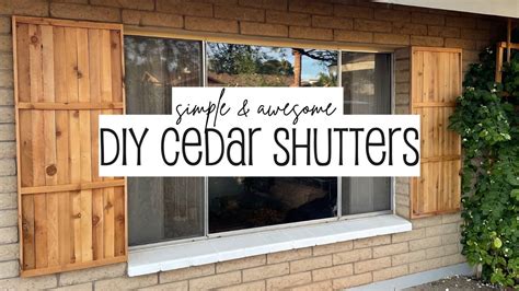 DIY Cedar Shutters - YouTube