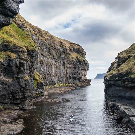 Departing Gjogv in the Faroe Islands. Photo: Northsouth apparel | Kayaking, Faroe islands, Photo