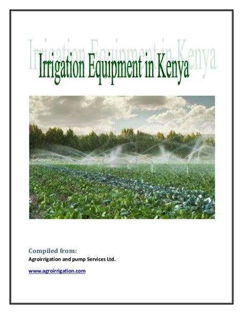 Irrigation equipment in kenya