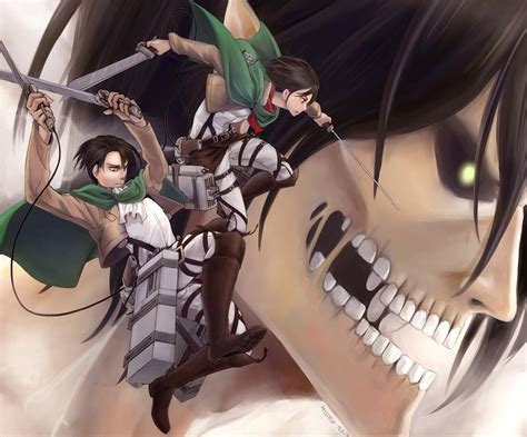 Eren Yeager And Mikasa Ackerman Wallpapers - Wallpaper Cave