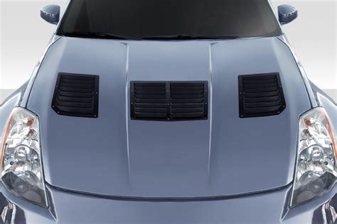 2003-2006 Nissan 350Z Z33 Duraflex GT1 Hood Vents - 3 Piece - 116506