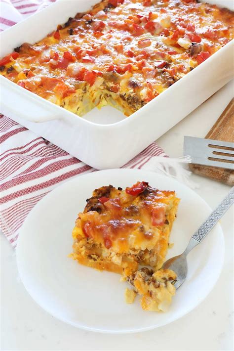 Chorizo and Egg Breakfast Casserole - Weekend Craft