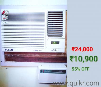 Excellent condition Voltas 1 Ton Window AC with Stabilizer + Remote ...