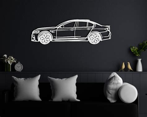 BMW M5 Metal Wall Decor, Garage Wall Art, Sport Car Sign, Gift for ...