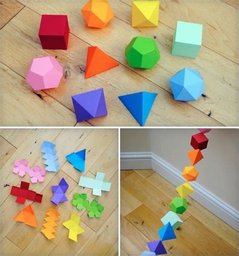 I ♥ mathematics {platonic solids garland} | Paper crafts, Platonic ...