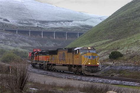 Snow on Altamont Pass | A freight train works east over Alta… | Flickr