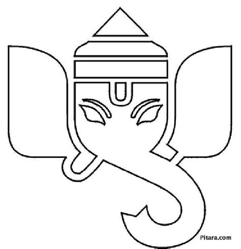 Lord Ganesha Coloring Pages for kids | Pitara Kids' Network