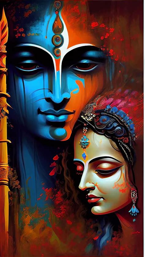 Discover more than 80 radha krishna painting wallpaper best - 3tdesign ...