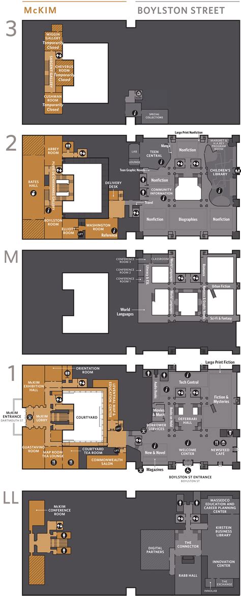 Central Library Floor Plan | Boston Public Library